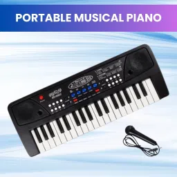 (Piano Keyboard) with Mic/37 Keys 8Rhythms, 8Tones, Portable Electronic ToyF385 (Piano Keyboard) with Mic/37 Keys 8Rhythms, 8Tones, Portable Electronic ToyF385 Analog Portable Keyboard-5