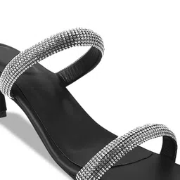 Try Me Embellished Open Toe Block Heels image 2