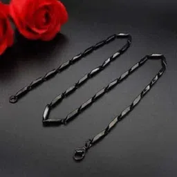 meenaz Mens Fashion Jewellery Valentine gifts High Polish Stylish Fancy Party Wear Titanium Long Necklace Handmade Sterling Silver Golden Neckless chain latest design Casual Style Daily use Simple Dazzling 18 K Micro Gold Black Color Solid Plated SS Chain Most Popular Curb Sachin Rope Wheat Rice Sehwag stick Diamond Bamboo melon seeds clavicle hip hop titanium steel Tungsten Carbide South model handmade jewels wedding Neck chains for boys men male boyfriend gents girls girlfriend husband man simple broad patta name style heavy big large cuban thick flat trendy -CN-MES099 Titanium, Platinum, Rhodium, Gold-plated Plated Metal, Brass, Silver, Copper, Alloy, Stainless Steel Chain-picture-33