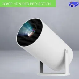 Clairbell Mini HD Projector for Home 4KSupport With Built-in App Netflix/Prime/YouTubeV390 (4500 lm / 1 Speaker / Wireless / Remote Controller) Portable Projector-2
