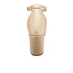 Lavie Textured Open Toe Block Heels image 2