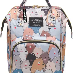 Baby Diaper Bag Animal Printed, Grizzly backpack-image-72