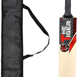 The Tiger Edition Premium Willow Bat With Tennis Ball & Cover For Advance Play Poplar Willow Cricket Bat For 15+ Yrs-picture-15