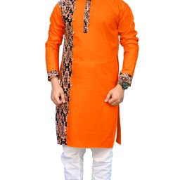 Men Printed Pure Cotton Straight Kurta-image-12