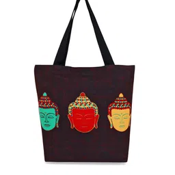 Sabhyata Multicoloured Printed Shopper Tote Bag-7