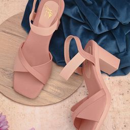 JM Looks Open Toe Block Heels-11