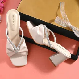 CLOG LONDON Embellished Block Heels-45