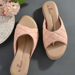 El Paso Women Textured Open Toe Flats-45