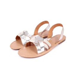 WZAYA Solid Open Toe Flats-17