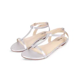 WZAYA Open Toe Flats With Backstrap-image-111
