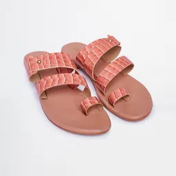 Global Desi Textured One Toe Flats-picture-19