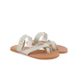 Shoetopia Girls Open Toe Flats with Bows-10