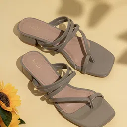 Inc 5 Striped Party Block Mules with Bows-56