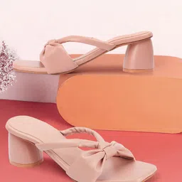 Picktoes Open Toe Block Heels-8