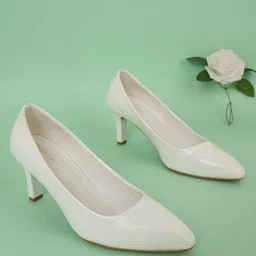 Get Glamr Pointed Toe Block Heeled Pumps-3
