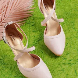 JM Looks Pointed Toe Slim Heel Pumps-69
