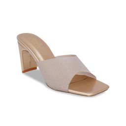 SHUZ TOUCH Textured Open Toe Block Heels image 3