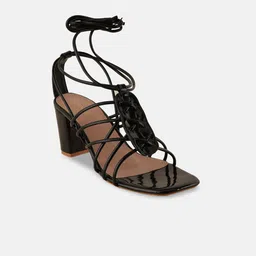 HEELSNFEELS Strapy Open Toe Block Heel Gladiators image 3