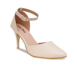 Retro Walk Pointed Toe Slim Heels With Ankle Loop image 3