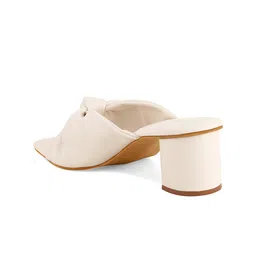 Mast & Harbour White Open Toe Block Heels image 3