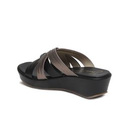Bruno Manetti Embellished PU Party Block Sandals with Bows image 3