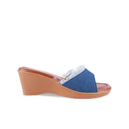 Try Me Printed Party Block Mules with Bows image 3