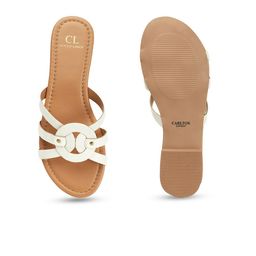 Carlton London No Back Strap Open Toe Flats image 5