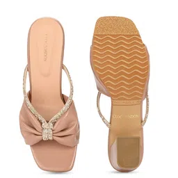 CLOG LONDON Embellished Open Toe Block Heels image 4