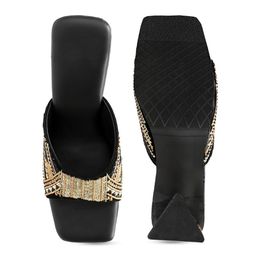 NR By Nidhi Rathi Embellished Block Heels image 2