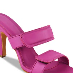 Try Me Double Straps Open Toe Slim Heels image 4