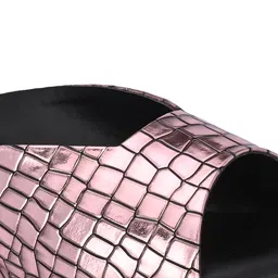 CLOG LONDON Textured Square Toe Wedge Heels image 5