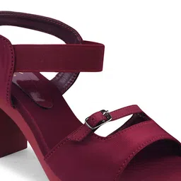 JM Looks Printed Block Sandals with Bows image 2