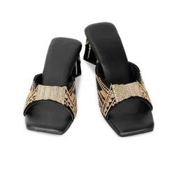 NR By Nidhi Rathi Embellished Block Heels image 3