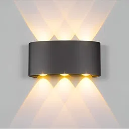 SPARK WORLD Black Contemporary Abstract Shaped Metal Wall Lamp-25