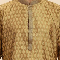 Enciger Men Ethnic Motifs Embroidered Regular Thread Work Kurta with Churidar image 2