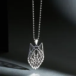 SALTY Men Stainless Steel Animal Shaped Pendant with Chain-47