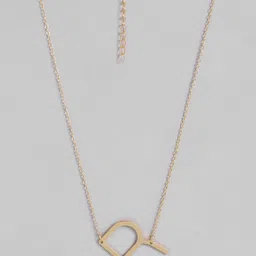 Peora Gold-Plated Alphabet R Personalized Name Pendant with Chain image 4