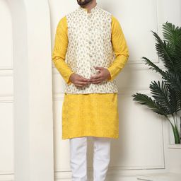 SOJANYA Ethnic Motifs Printed Regular Pure Cotton Kurta with Churidar-picture-29
