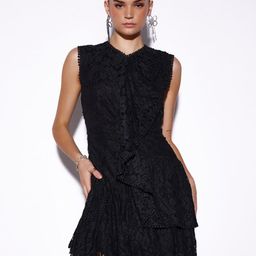VERB BY PALLAVI SINGHEE Self Design V-Neck Lace Sheath Dress-image-16