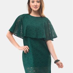V&M Cape Sleeve Lace Sheath Dress-picture-50