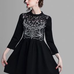 JC Collection Women Black Fit & Flare Dress-picture-38