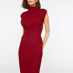 Trendyol Women Burgundy Sheath Dress-39