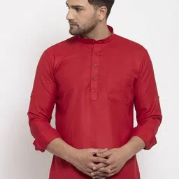 KRAFT INDIA Mandarin Collar Short Kurta-image-12