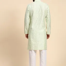 Enciger Men Ethnic Motifs Embroidered Regular Thread Work Kurta with Pyjamas image 4