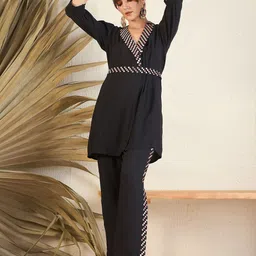 Indo Era Embroidered Top And Trouser-image-48