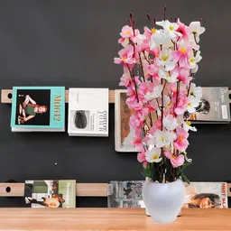 ARTSY Pink & White Cherry Blossom Flower With Pot-54