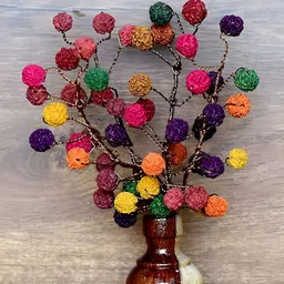 MITHILA Handicrafts Multicoloured Core With Pot-20