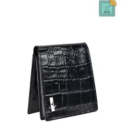URBAN FOREST Men Textured Leather Two Fold Wallet With RFID-18