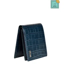 URBAN FOREST Men Textured Leather Two Fold Wallet With RFID-17