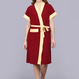 POORAK Women Terry Bath Robe-image-29
